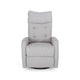 Manual Glider Swivel Recliner Chair, Tufted Split Design, Light Gray
