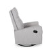 Manual Glider Swivel Recliner Chair Tufted Split Design Light Gray BM325999