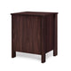 Bedside Nightstand 2 Drawers Classic Faux Wood Dark Cherry Brown BM326002