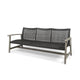 Bops Outdoor Sofa, Gray PE Woven Weaving, Coastal Acacia Wood Frame