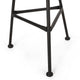 Tee Outdoor Side End Table, 20" Rattan Weave, Glass Top, Steel Legs