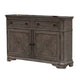 Sideboard Buffet Cabinet 2 Storage Drawers 56’’ Rich Oak Brown Wood BM326055