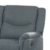Ammy Manual Recliner Loveseat 53in Solid Wood Dark Gray Faux Burlap BM326073