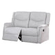 Ammy Manual Loveseat with Pillow Arms 53’’ Wood White Faux Burlap BM326076