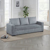 Billy Convertible Sofa Bed, Low Profile Legs, Gray Corduroy 85"