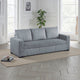 Billy Convertible Sofa Bed, Low Profile Legs, Gray Corduroy 85"