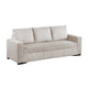 Billy Convertible Sofa Bed, Low Profile Leg, Ivory Corduroy 85"