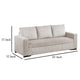 Billy Convertible Sofa Bed Low Profile Leg Ivory Corduroy 85’’ BM326085