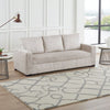 Billy Convertible Sofa Bed, Low Profile Leg, Ivory Corduroy 85"