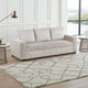Billy Convertible Sofa Bed, Low Profile Leg, Ivory Corduroy 85"
