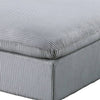 Joana Cocktail Ottoman Light Gray Corduroy Modular Square 39’’ BM326088