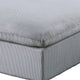 Joana Cocktail Ottoman Light Gray Corduroy Modular Square 39’’ BM326088