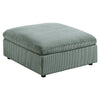 Joana Cocktail Ottoman Sage Green Corduroy Modular Square 39’’ BM326089