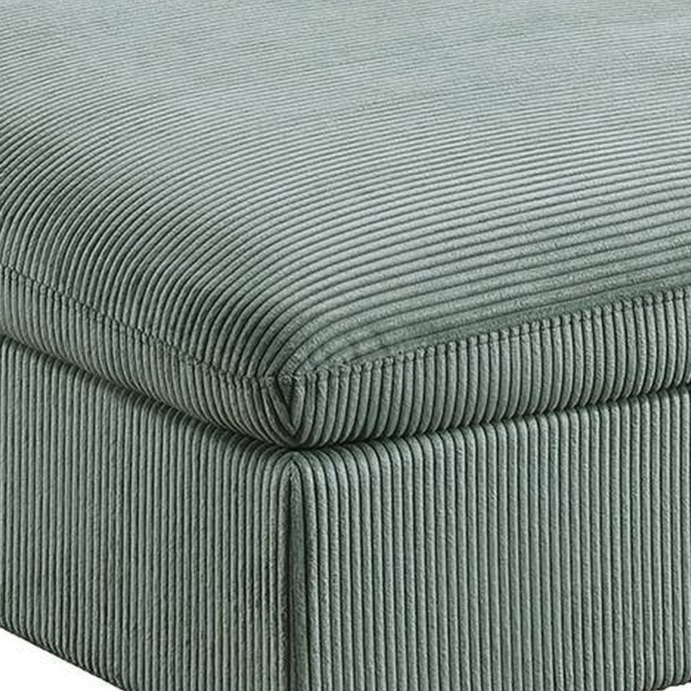 Joana Cocktail Ottoman Sage Green Corduroy Modular Square 39’’ BM326089