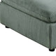 Joana Cocktail Ottoman Sage Green Corduroy Modular Square 39’’ BM326089