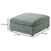 Joana Cocktail Ottoman Sage Green Corduroy Modular Square 39’’ BM326089