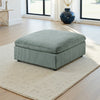 Joana Cocktail Ottoman Sage Green Corduroy Modular Square 39’’ BM326089