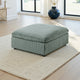 Joana Cocktail Ottoman Sage Green Corduroy Modular Square 39’’ BM326089