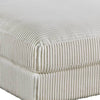 Joana Cocktail Ottoman Light Gray Wide Welt Corduroy Fabric 37’’ BM326090