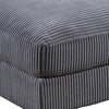 Joana Cocktail Ottoman Dark Gray Wide Welt Corduroy Fabric 37’’ BM326091