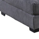 Joana Cocktail Ottoman Dark Gray Wide Welt Corduroy Fabric 37’’ BM326091