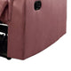 Jessy Manual Recliner Chair Tufted Cushioned Rose Pink Velvet BM326093