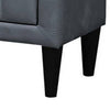 Rheo Nightstand with 2 Drawers 22’’ Particleboard Gray Velvet BM326146