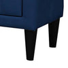 Rheo Nightstand with 2 Drawers 22’’ Particleboard Blue Velvet BM326147