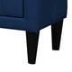 Rheo Nightstand with 2 Drawers 22’’ Particleboard Blue Velvet BM326147