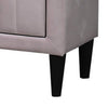Rheo Nightstand with 2 Drawer Tapered Legs 22’’ Light Pink Velvet BM326148
