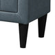 Rheo Nightstand 2 Drawers and Taper Legs 22’’ Gray Brushed Linen BM326150