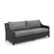 Kyl 2pc Outdoor Sofa and Coffee Table Set Woven Gray Frame Cushions BM326217