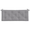 Claire Outdoor Cushion for Bench, Tufted Gray Oxford Fabric, 47"