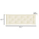 Claire Outdoor Cushion for Bench Tufted White Oxford Fabric 59’’ BM326241