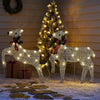Edy Outdoor Christmas  Decoration Set of 2, 40 Gold LEDs White