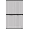 Kion Outdoor Storage Cabinet w 3 Doors Shelves 38’’ Gray Black BM326247