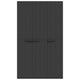 Kion Outdoor Storage Cabinet w 2 Doors Shelves 38’’ Classic Black BM326249