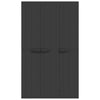Kion Outdoor Storage Cabinet w 2 Doors Shelves 38’’ Classic Black BM326249