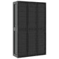 Kion Outdoor Storage Cabinet w 2 Doors Shelves 38’’ Classic Black BM326249