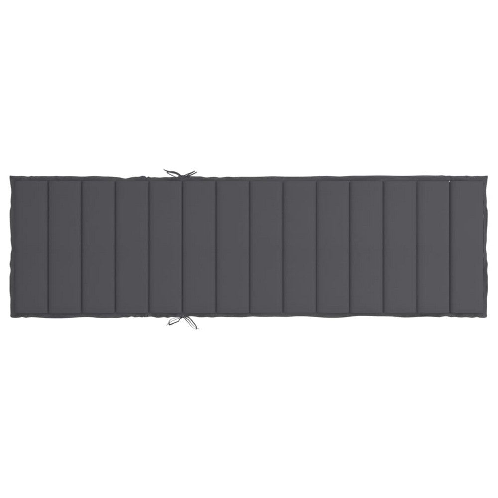 Outdoor Cushion for Chaise Lounger 79’’ Texture Gray Oxford Fabric BM326250