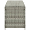 Outdoor Storage Cabinet 79’’ Light Gray Poly Rattan and Metal Frame BM326256