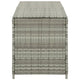 Outdoor Storage Cabinet 79’’ Light Gray Poly Rattan and Metal Frame BM326256