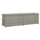 Outdoor Storage Cabinet 79’’ Light Gray Poly Rattan and Metal Frame BM326256