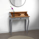 Accent Writing Desk, 36" Vintage Style Gray Reclaimed Solid Wood
