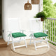 Kia Outdoor Cushions for Set of 2, Tufted Green Oxford Fabric