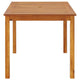 Outdoor Dining Table, 55" Rectangular Top, Natural Brown Acacia Wood