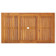Outdoor Dining Table, 55" Rectangular Top, Natural Brown Acacia Wood