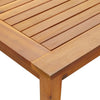 Outdoor Dining Table, 55" Rectangular Top, Natural Brown Acacia Wood