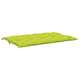 Claire 2pc Outdoor Cushion for Bench, Tufted Green Oxford Fabric