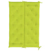 Claire 2pc Outdoor Cushion for Bench Tufted Green Oxford Fabric
